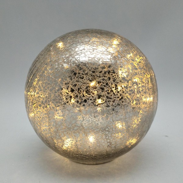 Crackle Kugel mit LED