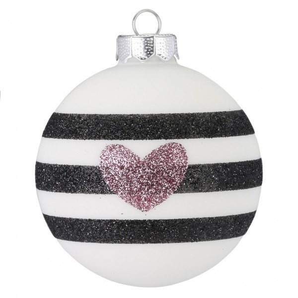 Weihnachtskugel "Stripes"