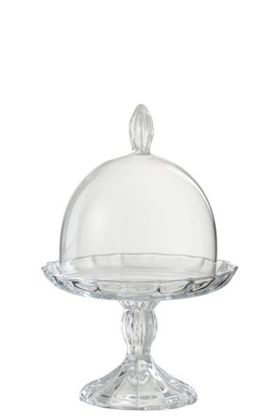 Glastablett mit Glocke, M