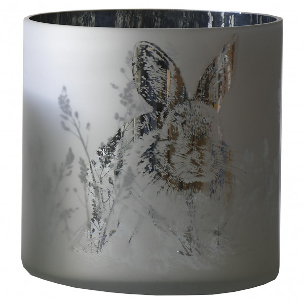 Glas Windlicht Rabbit, XL