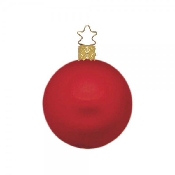 Weihnachtskugel rot, matt